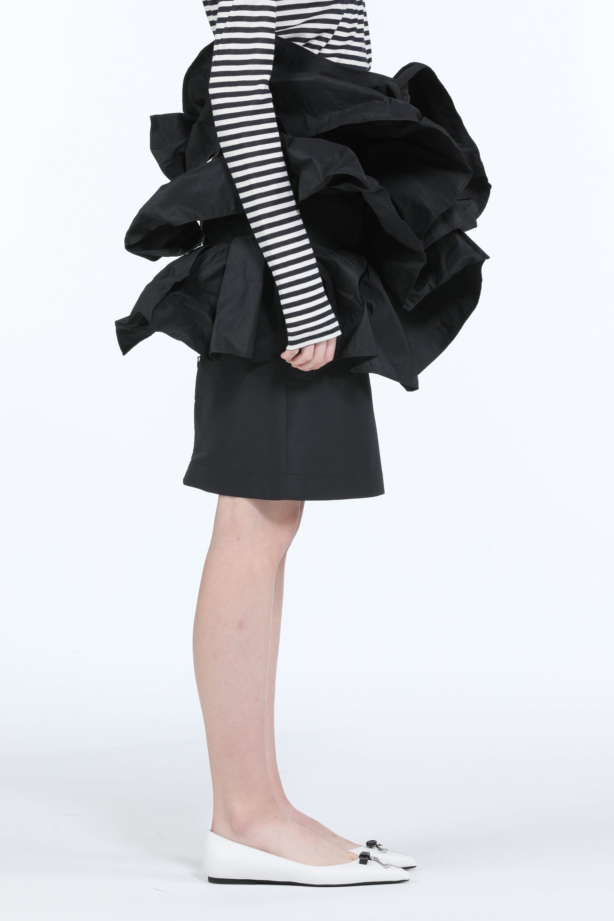 FLORAL-APPLIQUÉ MIDI SKIRT - 3