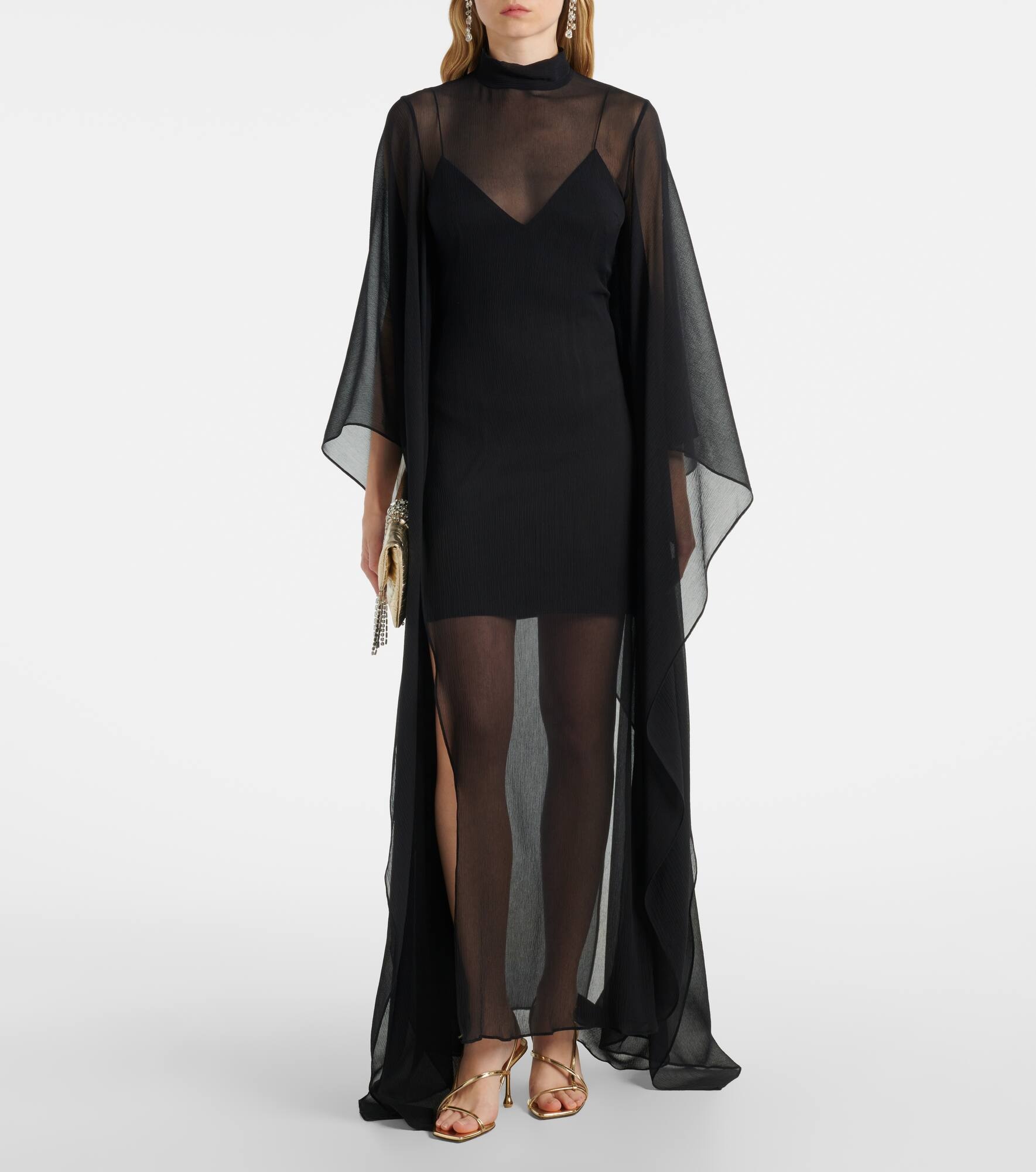 Lanzarote Garden crêpe chiffon kaftan - 2