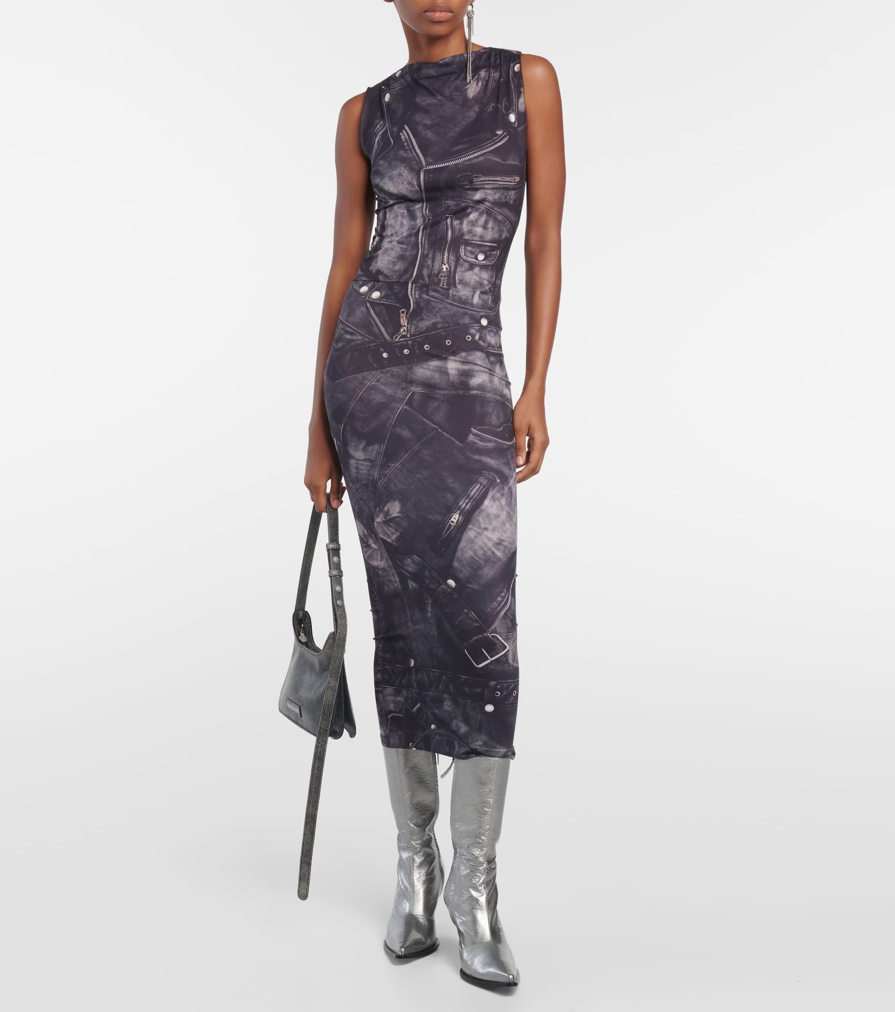 Metallic leather ankle boots - 2