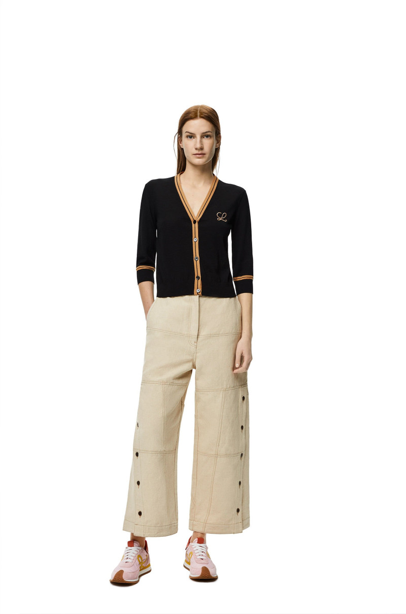Loewe LOEWE cropped cardigan in wool outlook