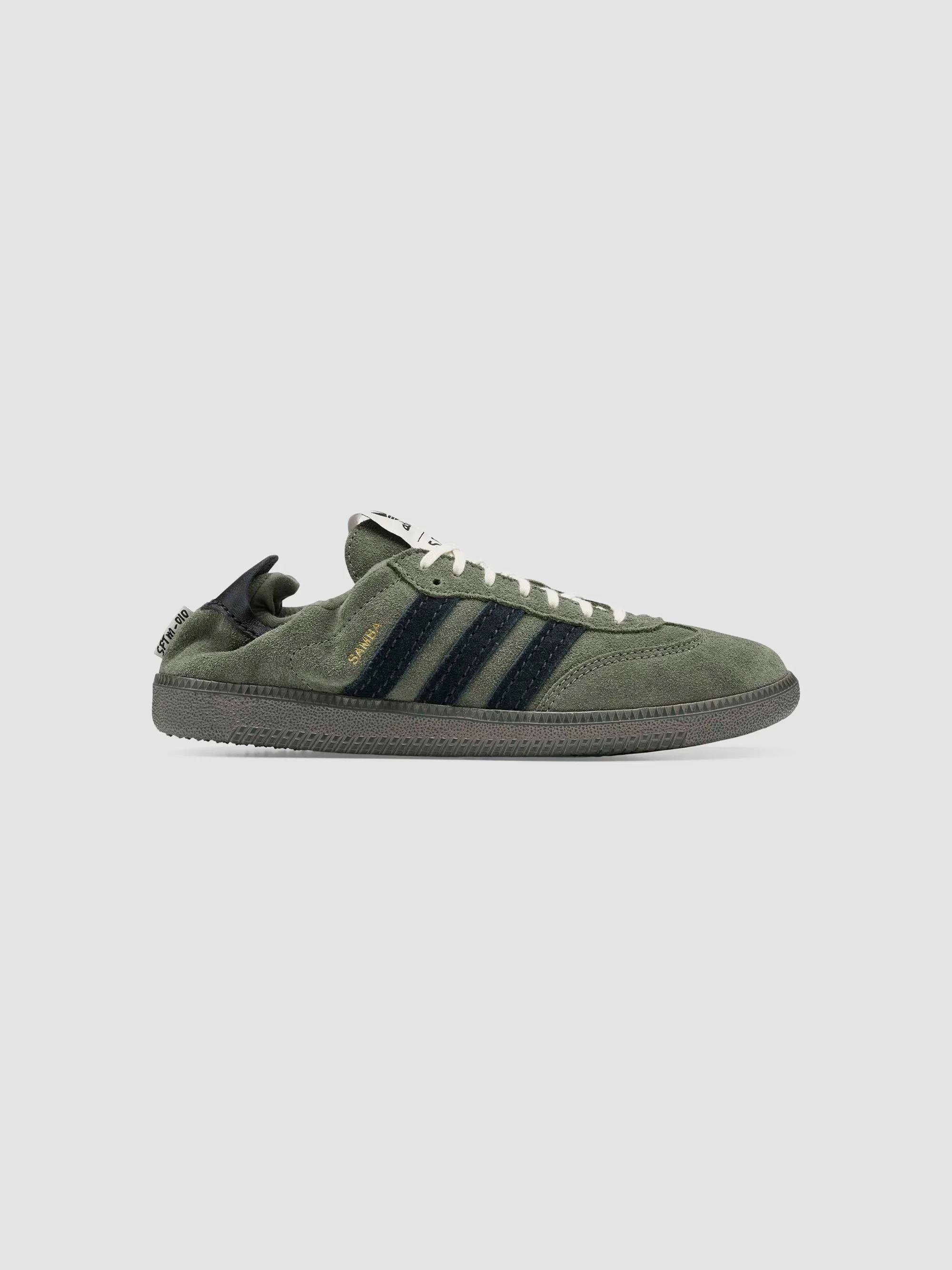 Men's adidas x Song Of The Mute Samba OG Sneakers - Green Black Gold - 1