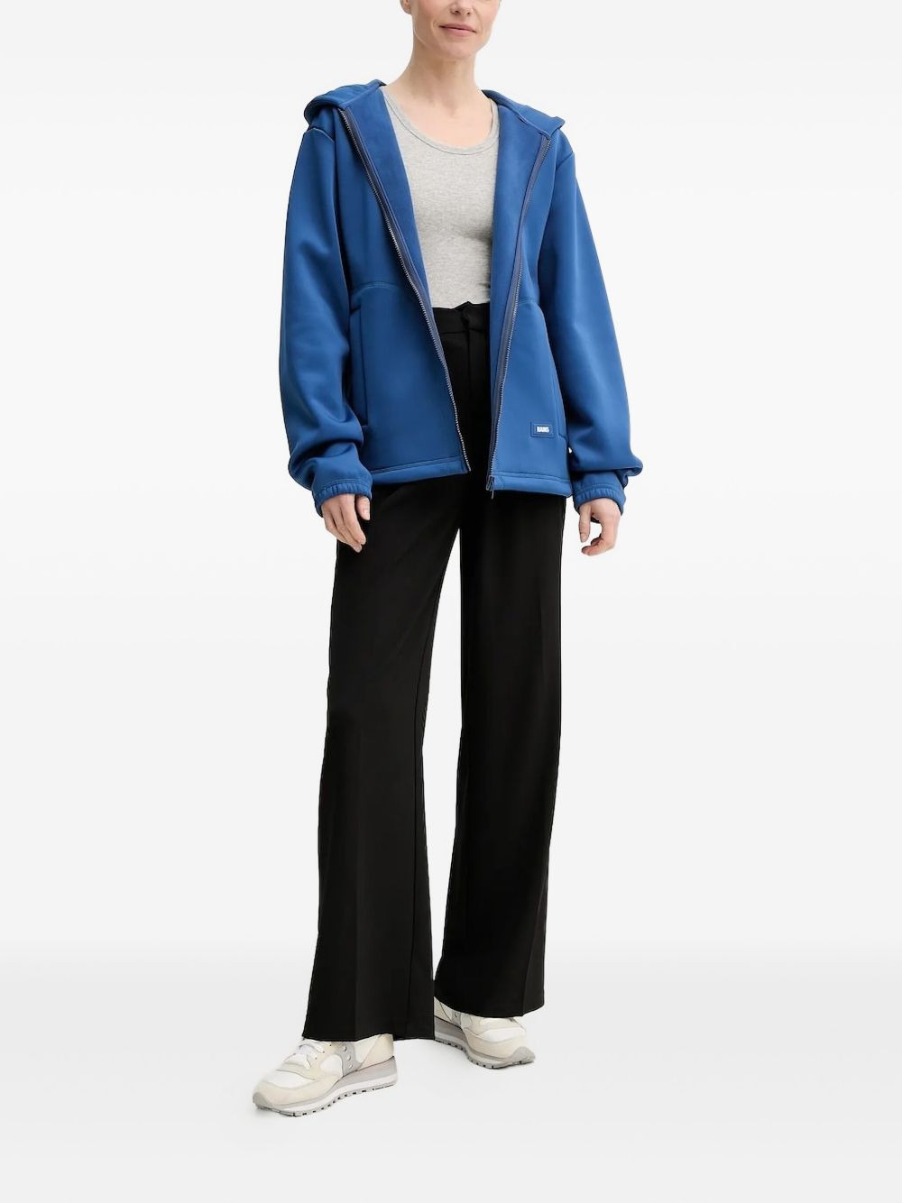 full-zip long-sleeve hoodie - 3