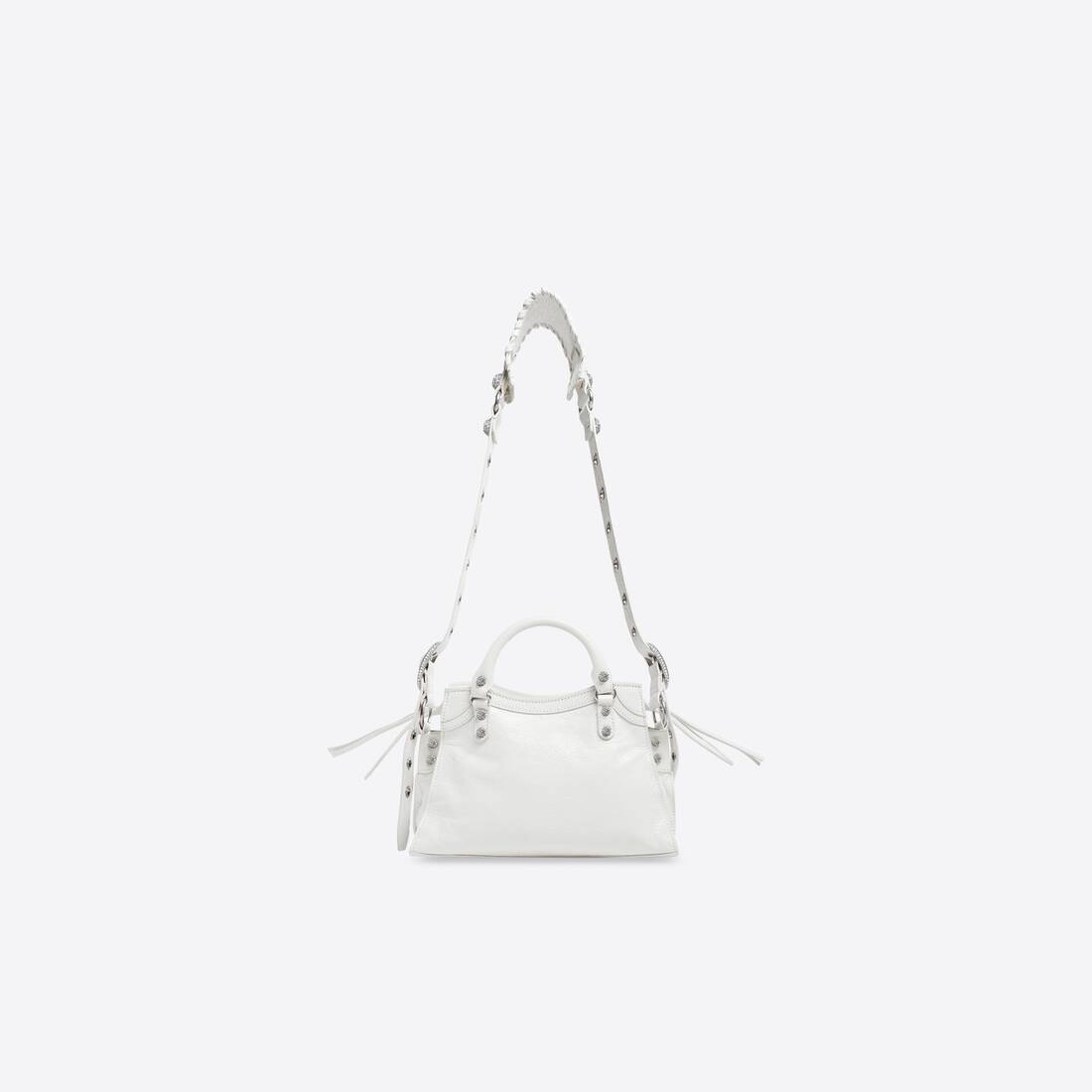 Women's Neo Cagole Xs Handbag With Rhinestones in White - 2