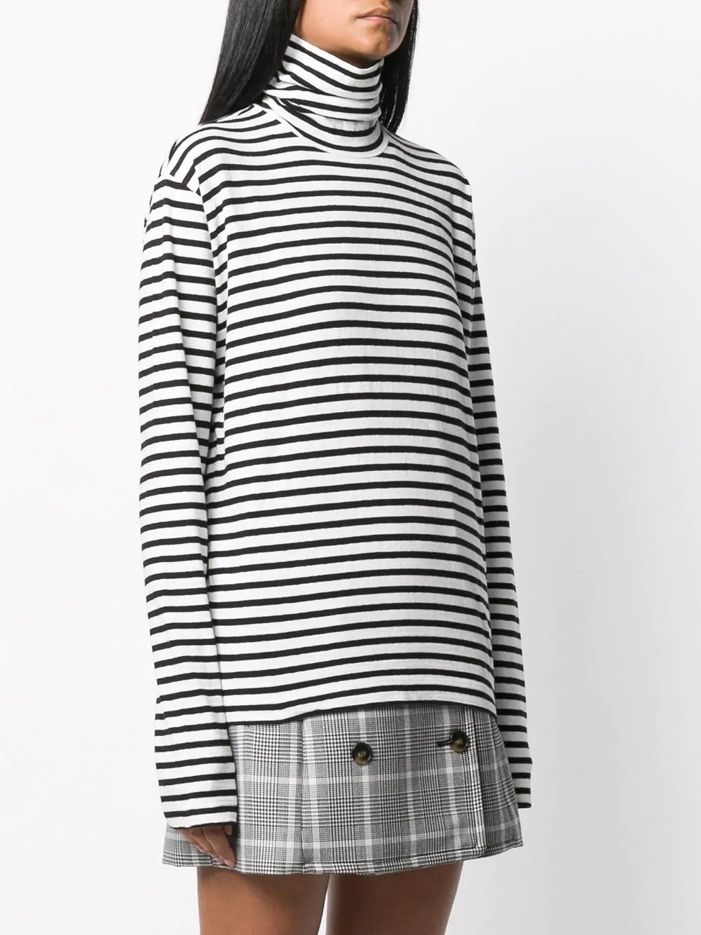 striped roll-neck top - 3