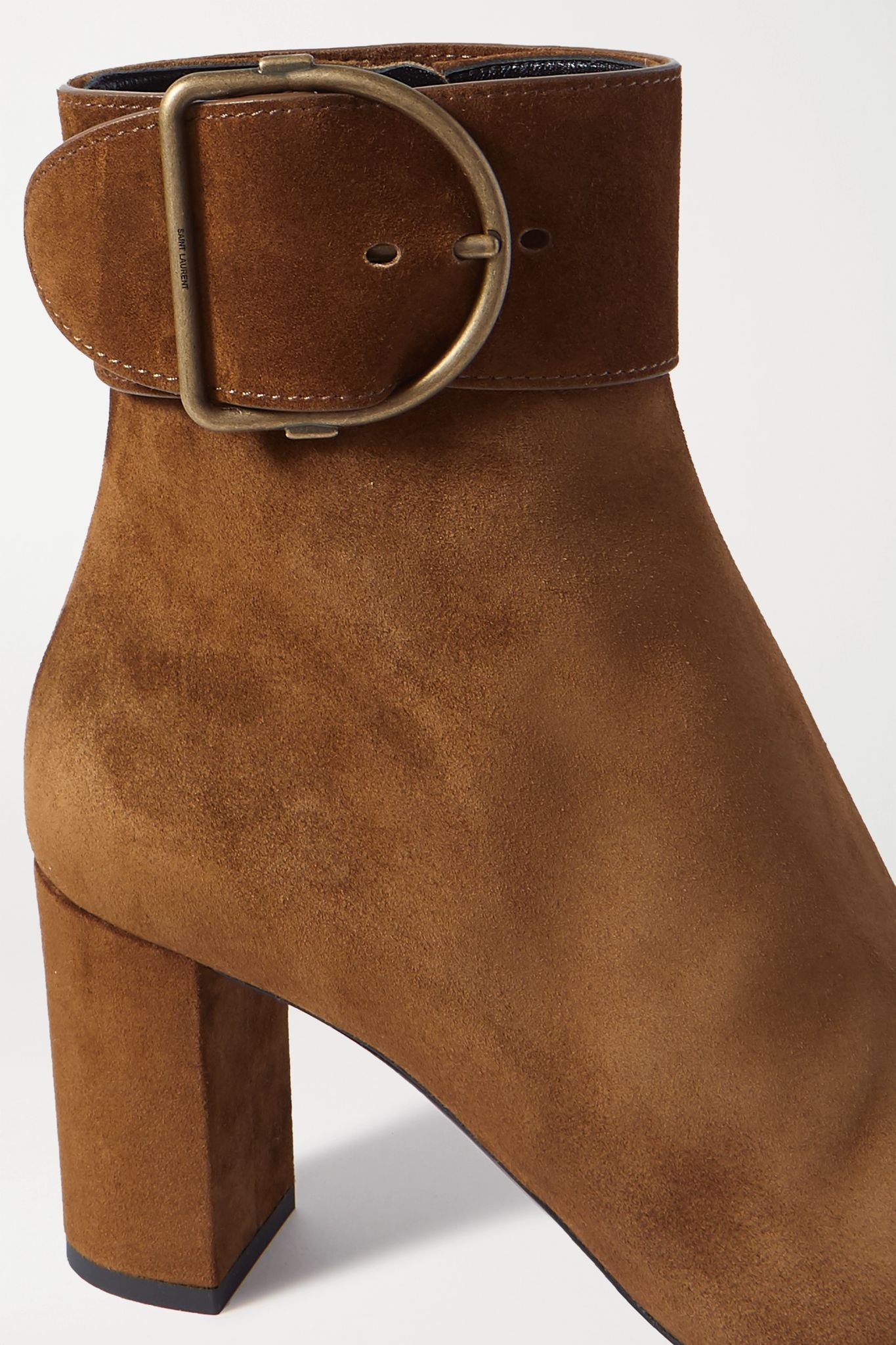 Charlie buckled suede ankle boots - 5