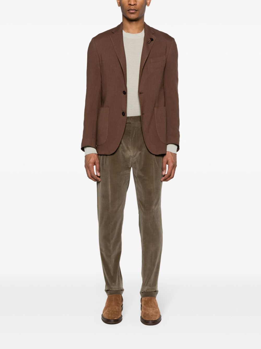 corduroy slim-fit trousers - 2