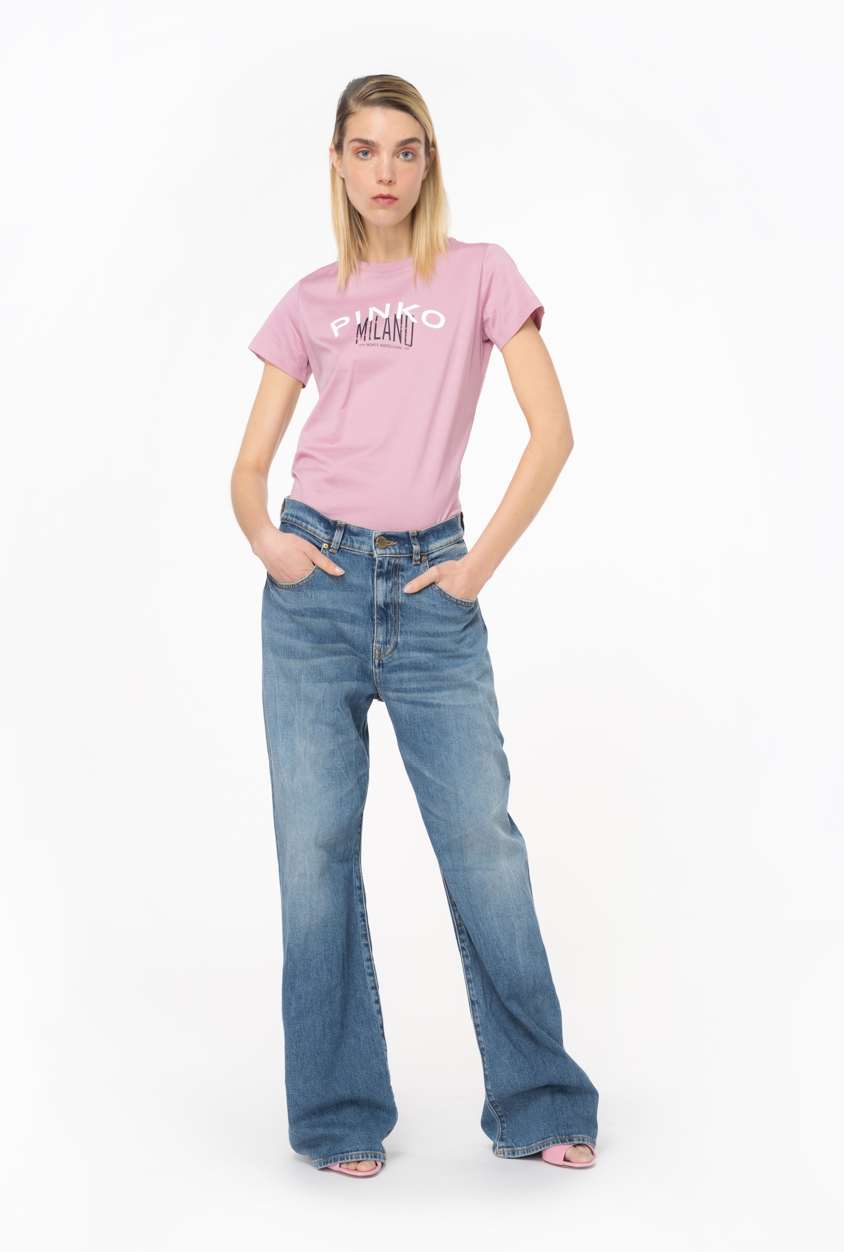 WIDE-LEG VINTAGE DENIM JEANS - 3
