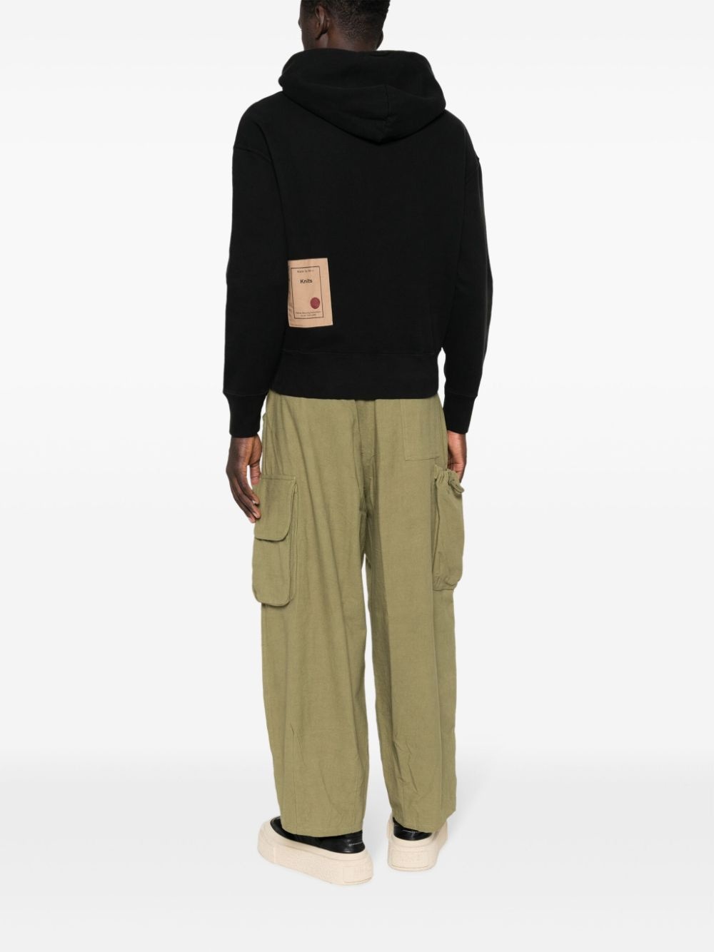 hooded ribbed-knit jumper - 3