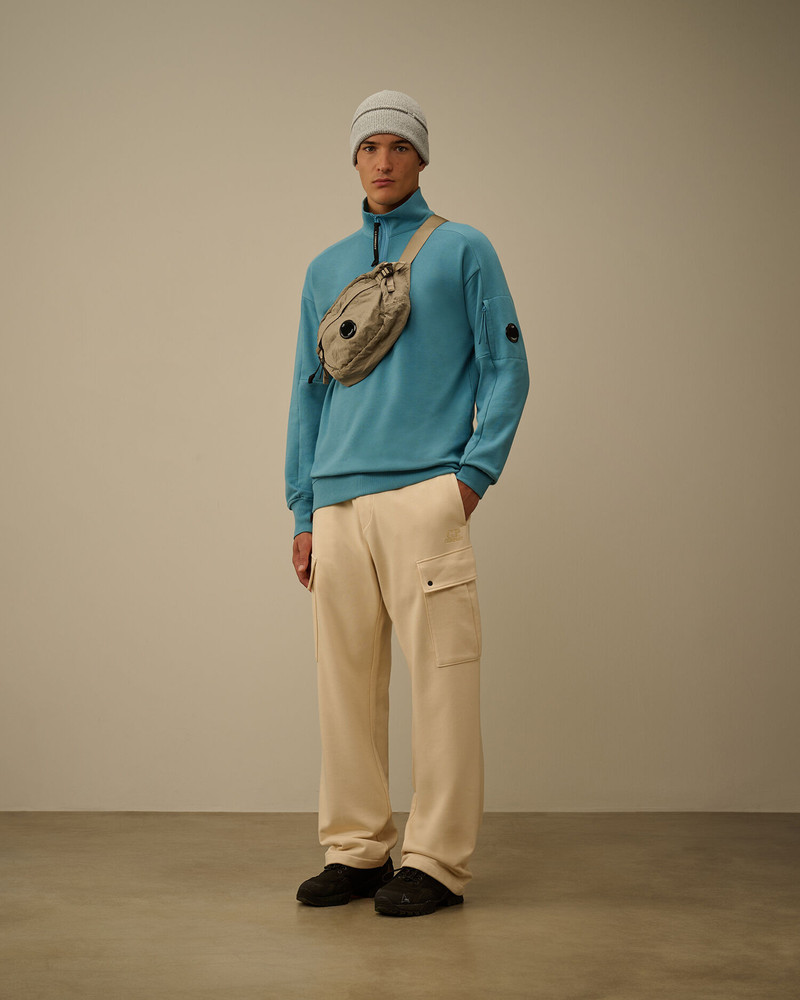 C.P. Company Diagonal Raised Fleece Cargo Sweatpants outlook