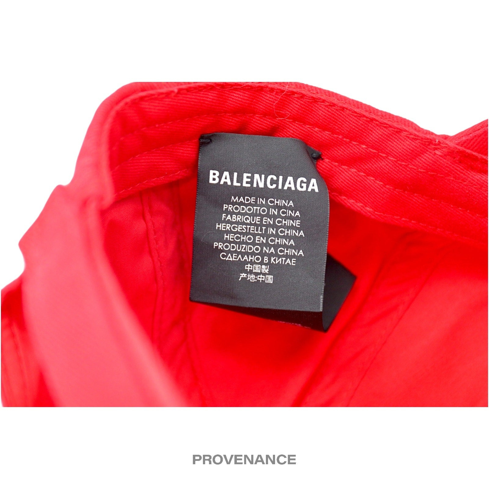 Balenciaga BB Logo Mode Embroidered Cap Hat - Red - 9