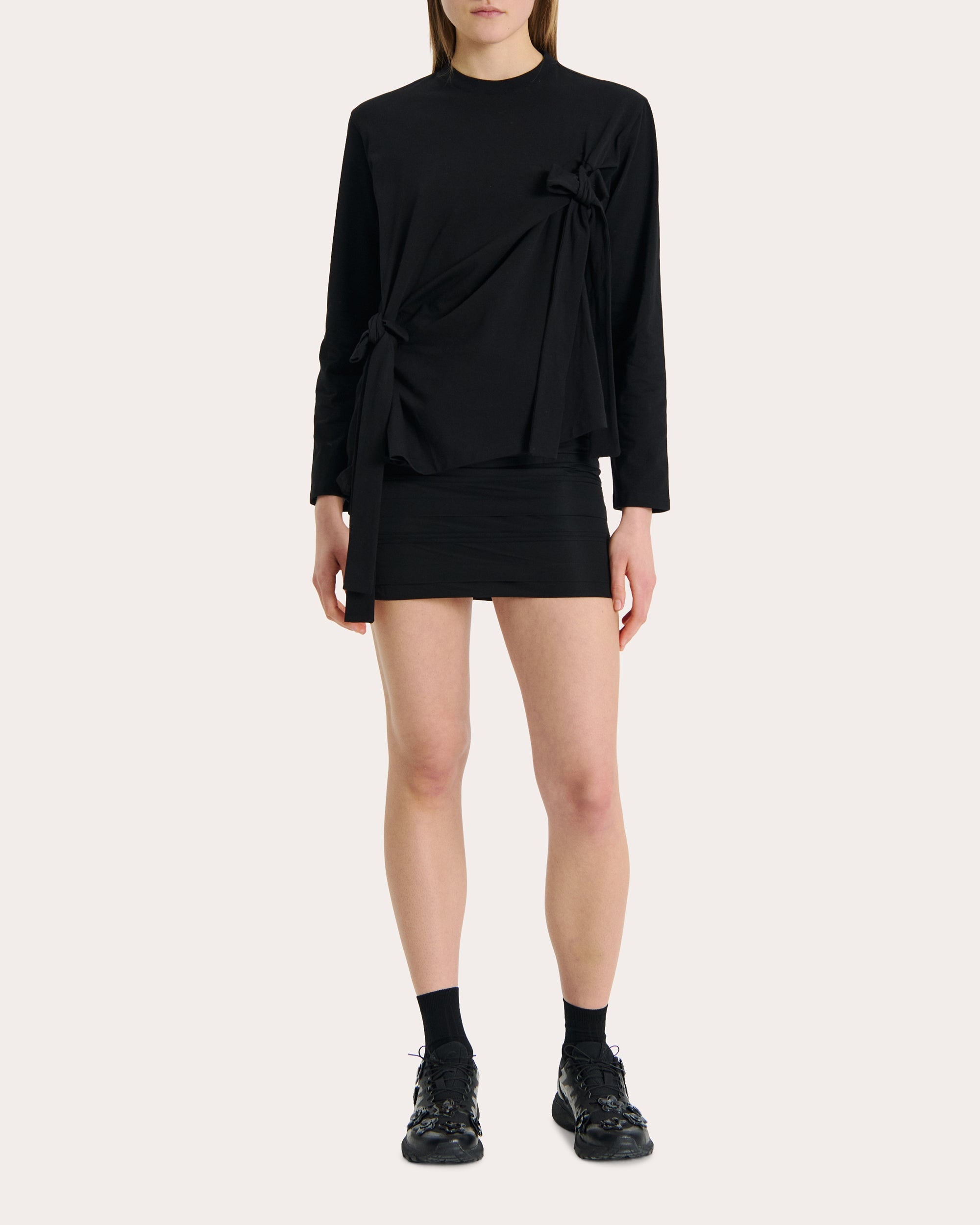October Knotted Cotton-Jersey Top - 2