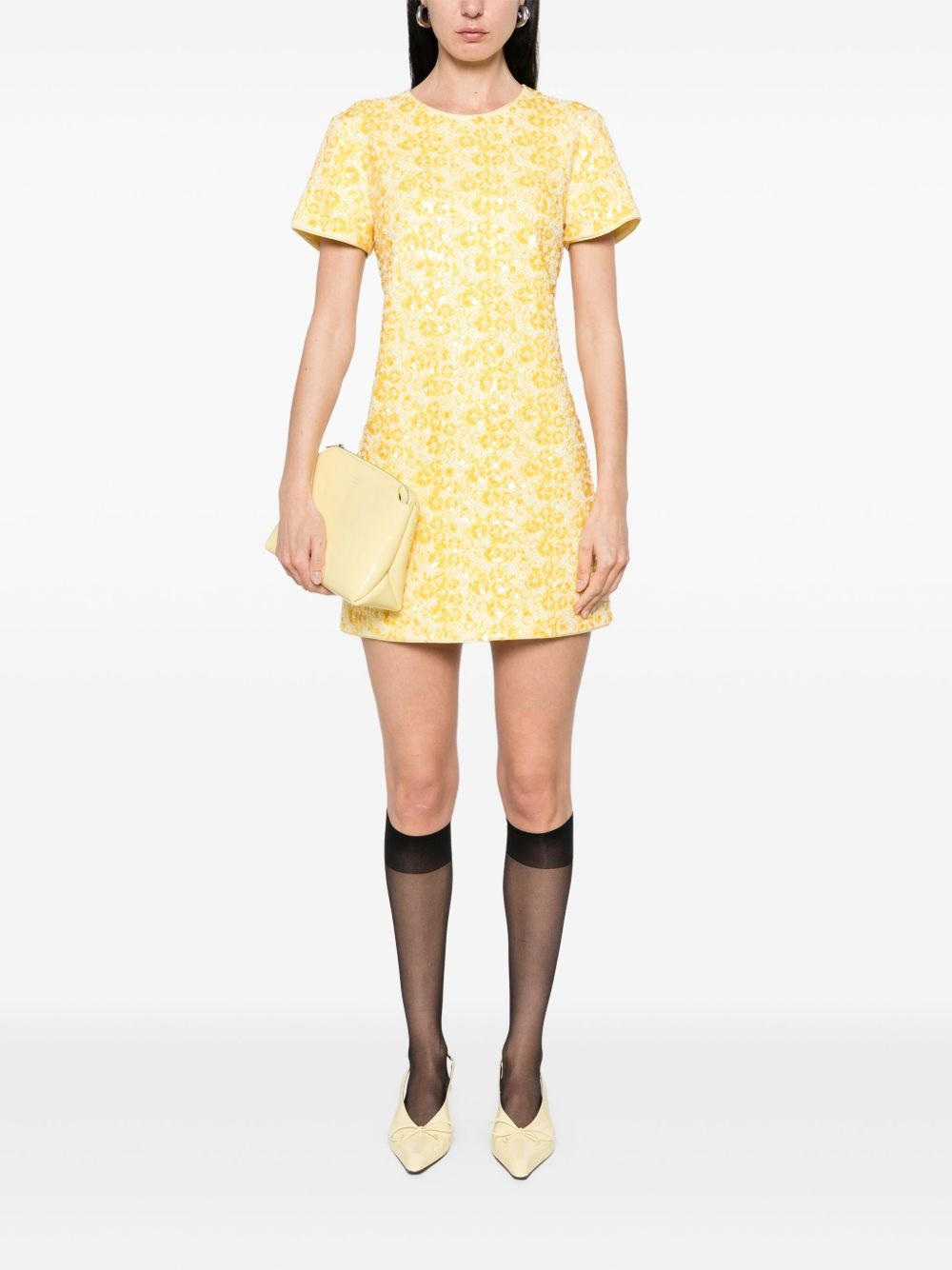 clove-embellished mini dress - 2