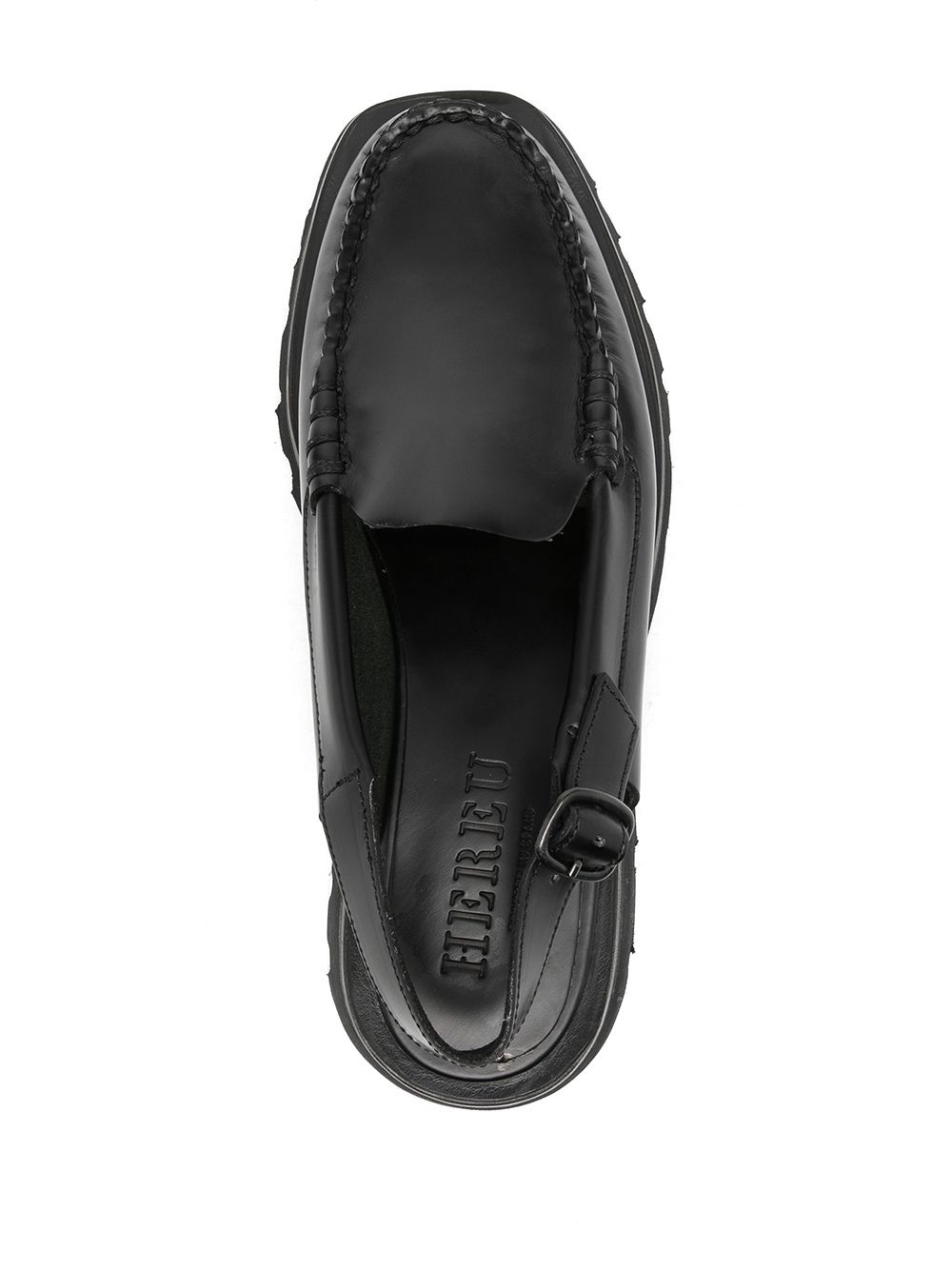 slingback strap loafers - 4