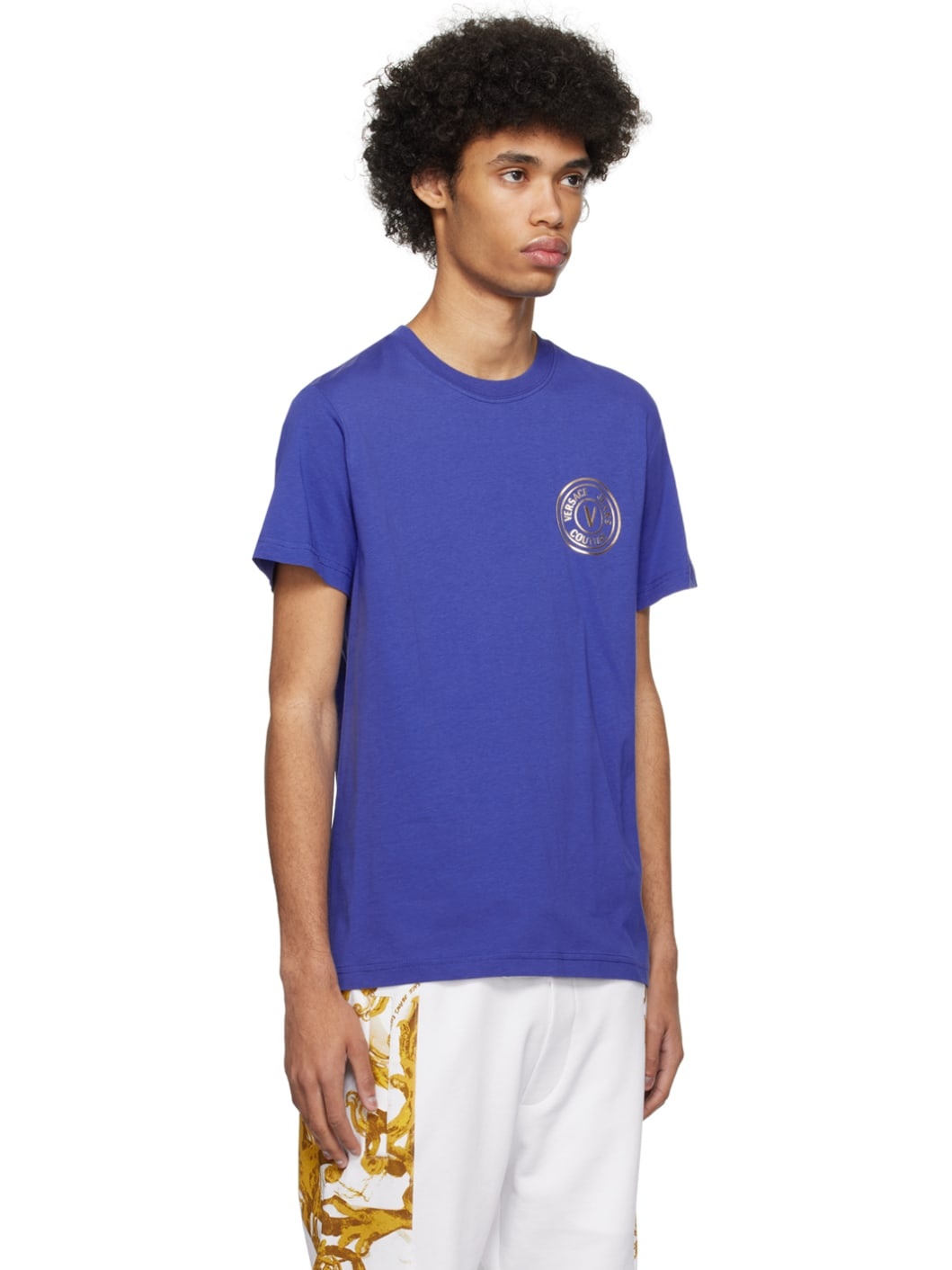Blue V-Emblem T-Shirt - 2