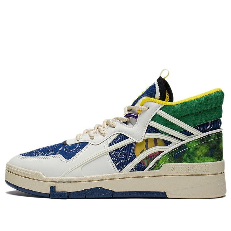 Li-Ning Superwave Mid 'White Green Blue' AGCS283-1 - 1