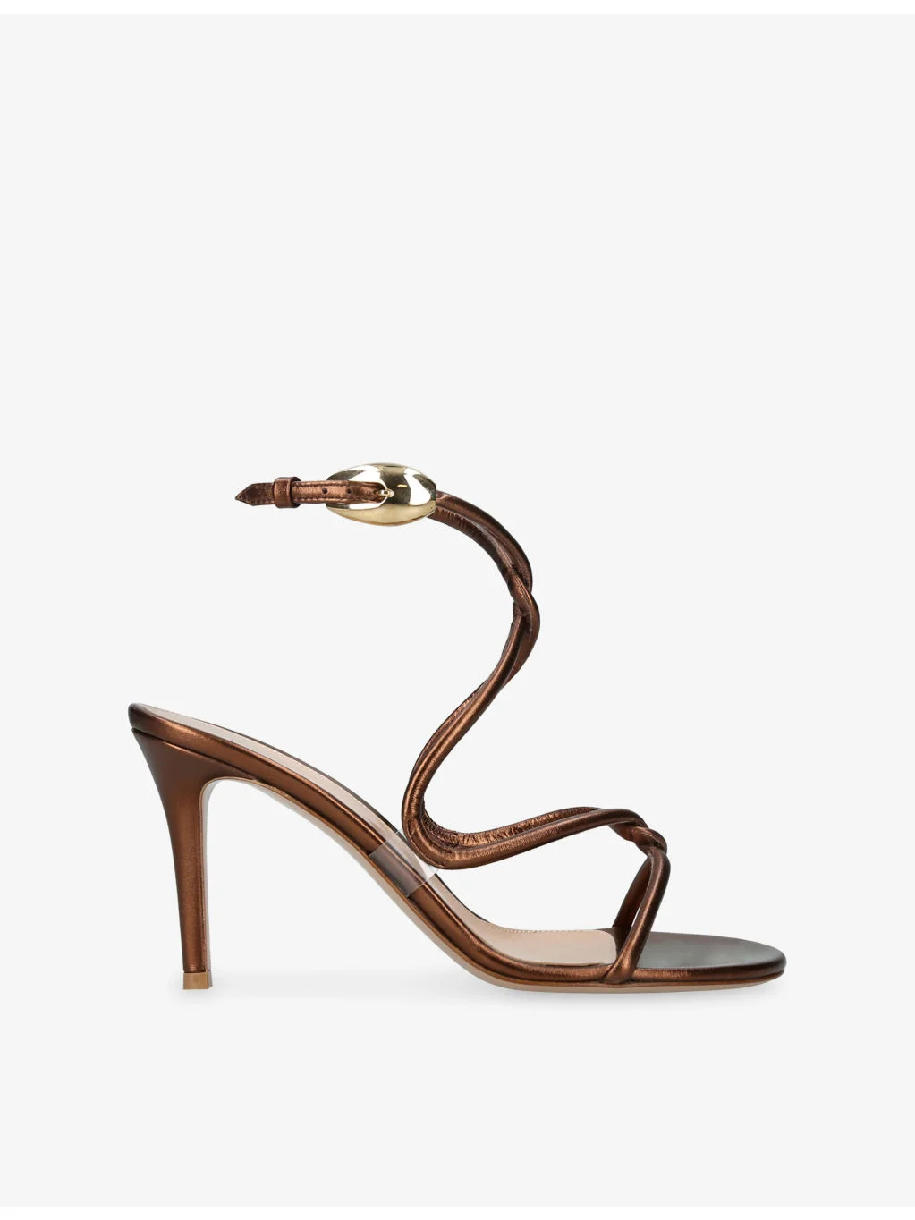 Black Mamba 85 Leather Heeled Sandals - 1