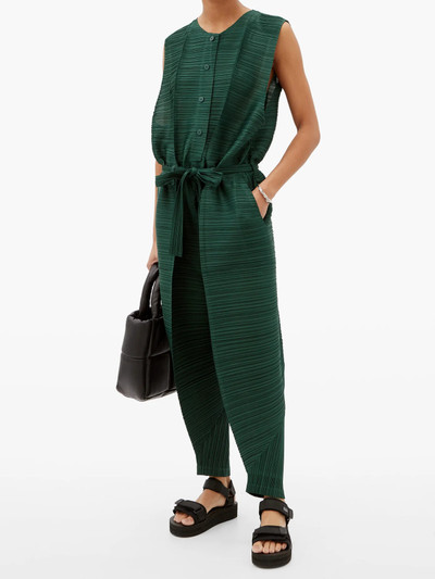 Pleats Please Issey Miyake Thicker Bounce technical-pleated jumpsuit outlook