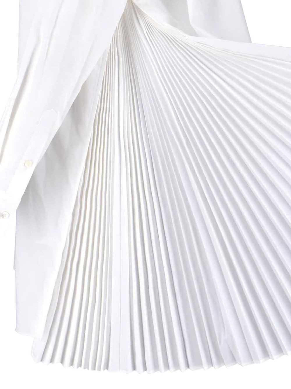 pleated shirt mini dress - 4
