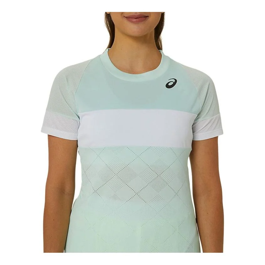 (WMNS) ASICS Game T-shirt 'Pale Blue' 2042A301-409 - 1