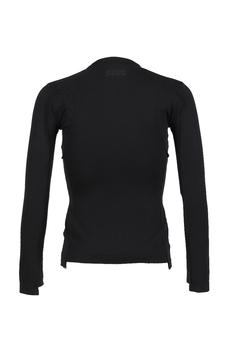 OVAL LOGO CUT-UP LONGSLEEVE / BLK WHT - 6