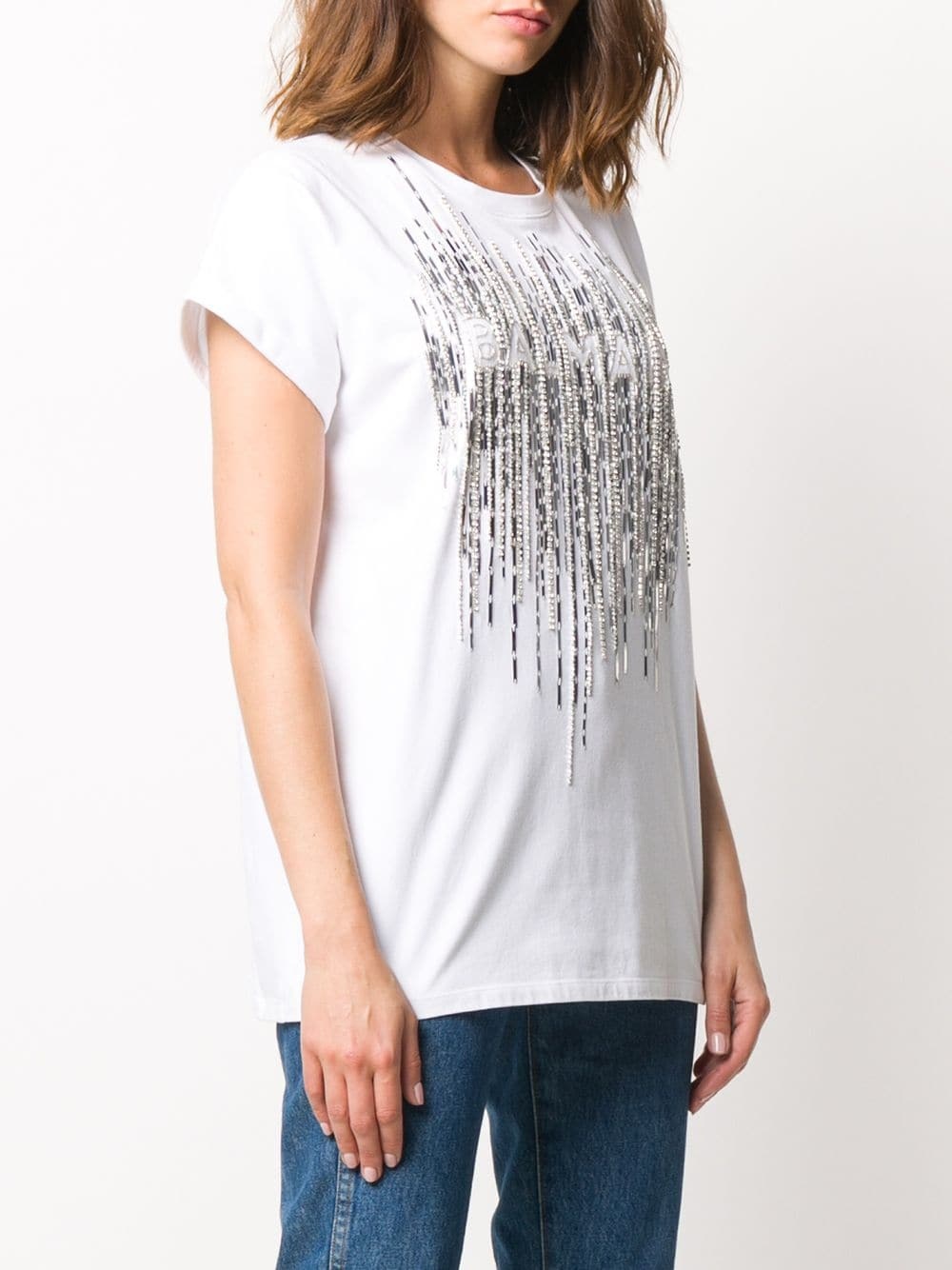 embellished logo T-shirt - 3