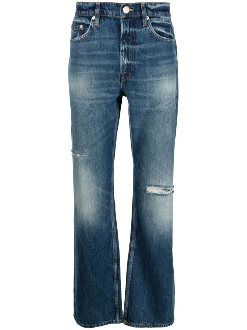 ripped-detailed distressed jeans 1