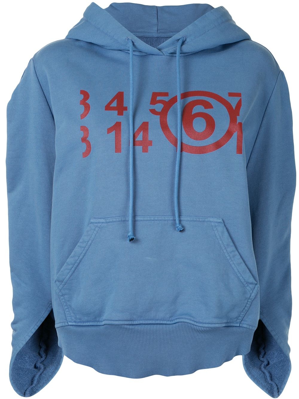 logo-print drawstring hoodie - 1