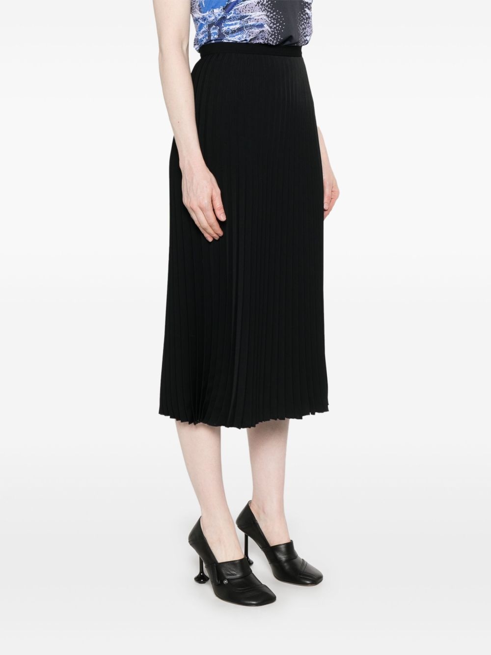 pleated midi skirt - 3