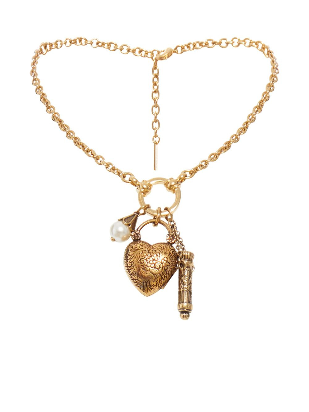 heart-charm chain bracelet - 1