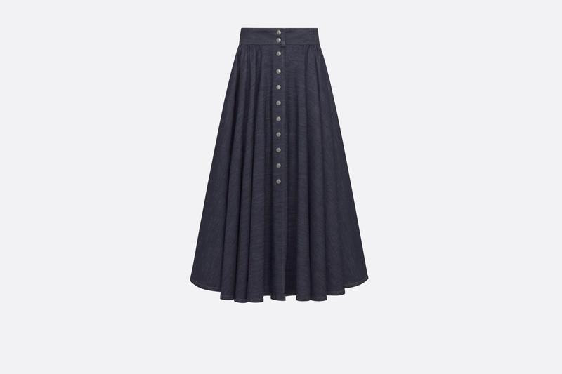 Buttoned Mid-Length Skirt 1