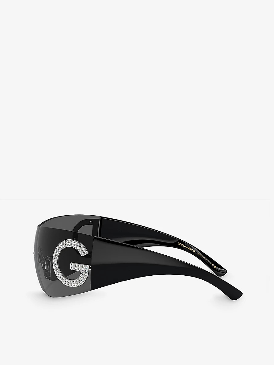 DG2298B oval-frame acetate sunglasses - 3