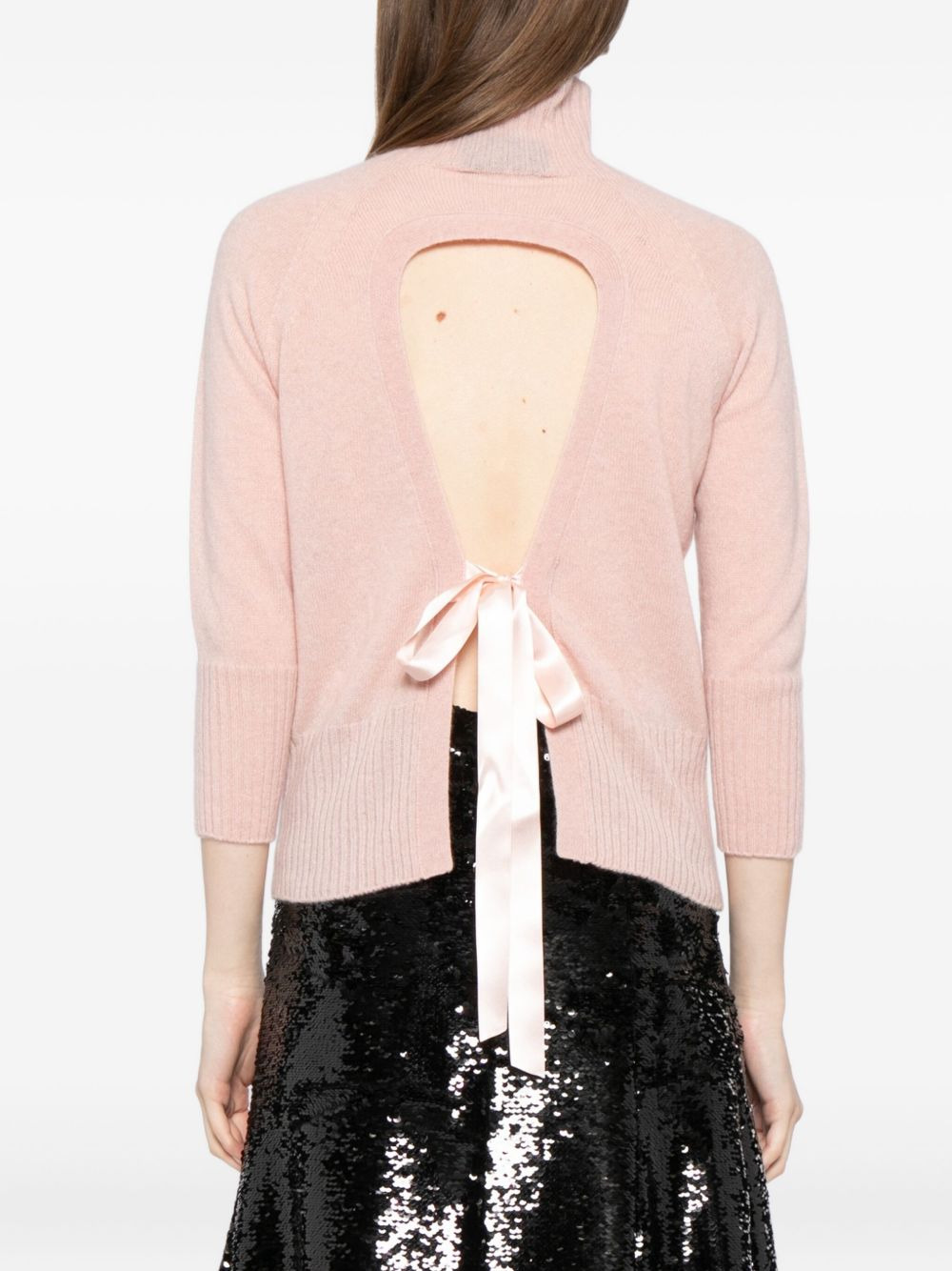 cashmere turtleneck top - 4