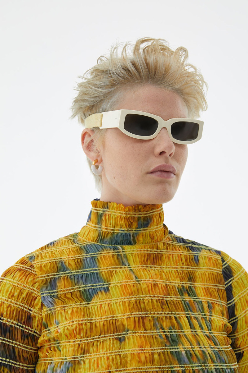 EMBROIDERED STRETCH TOP WITH FLOWER PRINT 5