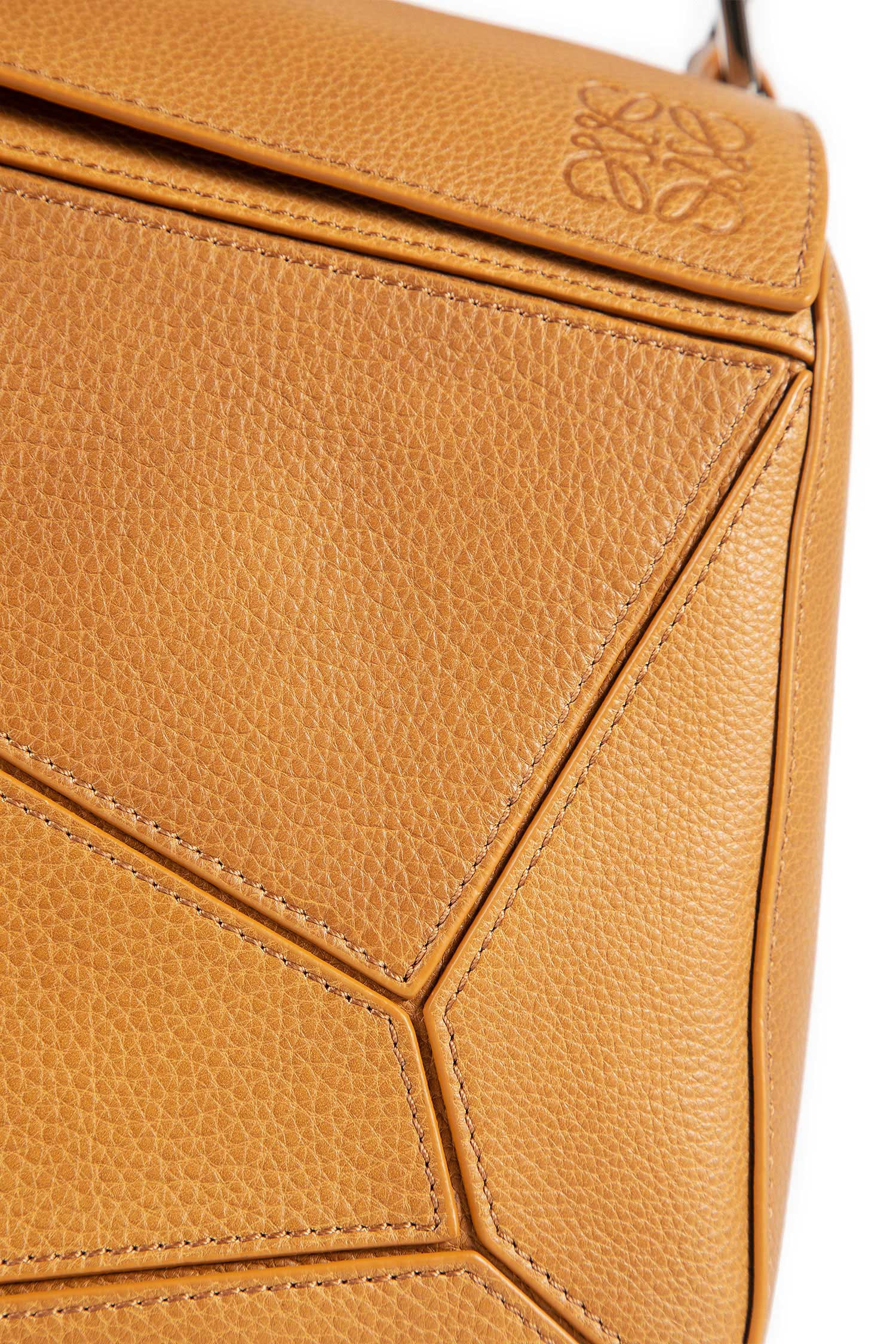 Large Puzzle Bag In Supple Grained Calfskin - 4