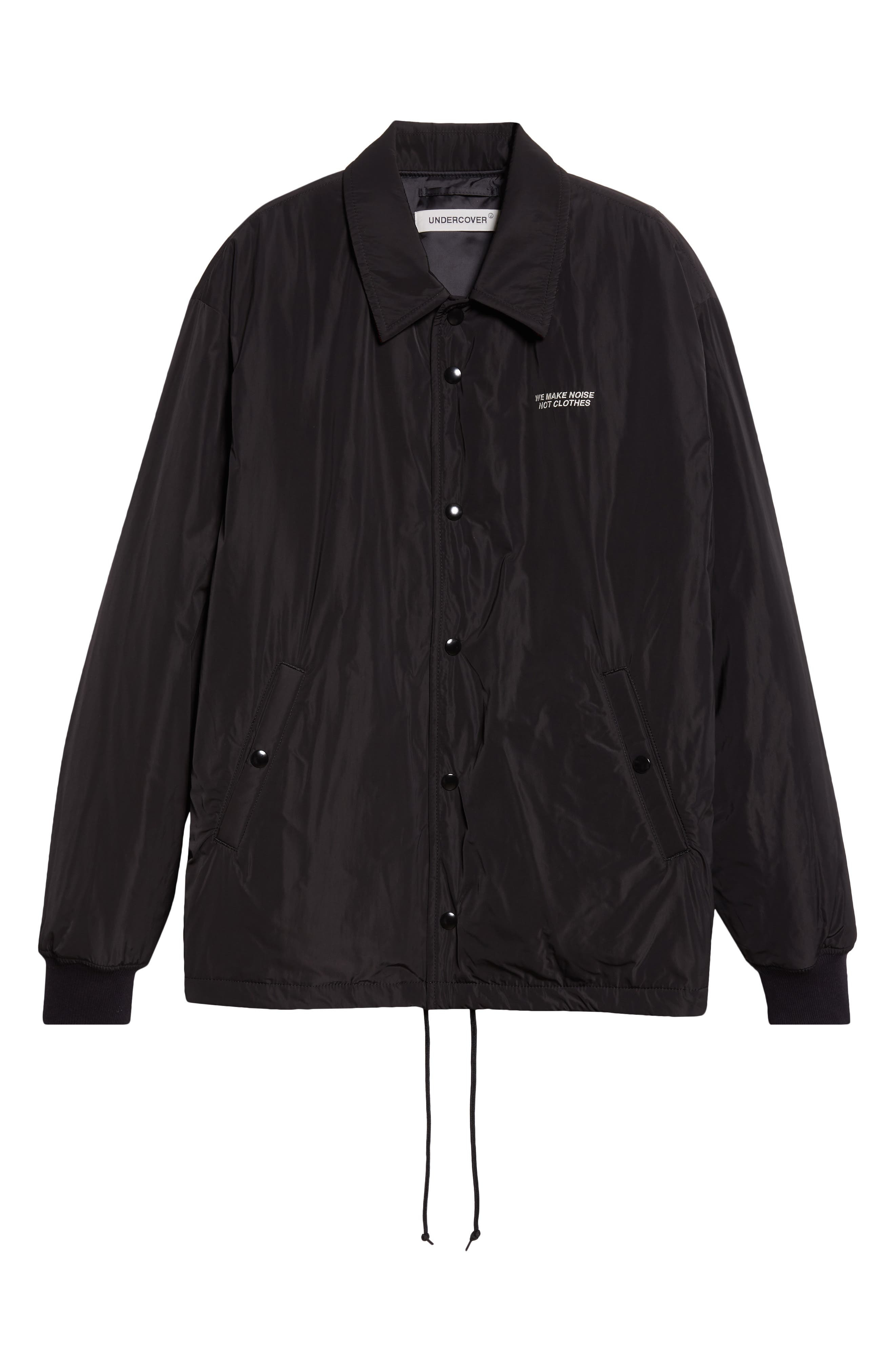 Undercover For All Rebels Satin Jacket in Black at Nordstrom - 7
