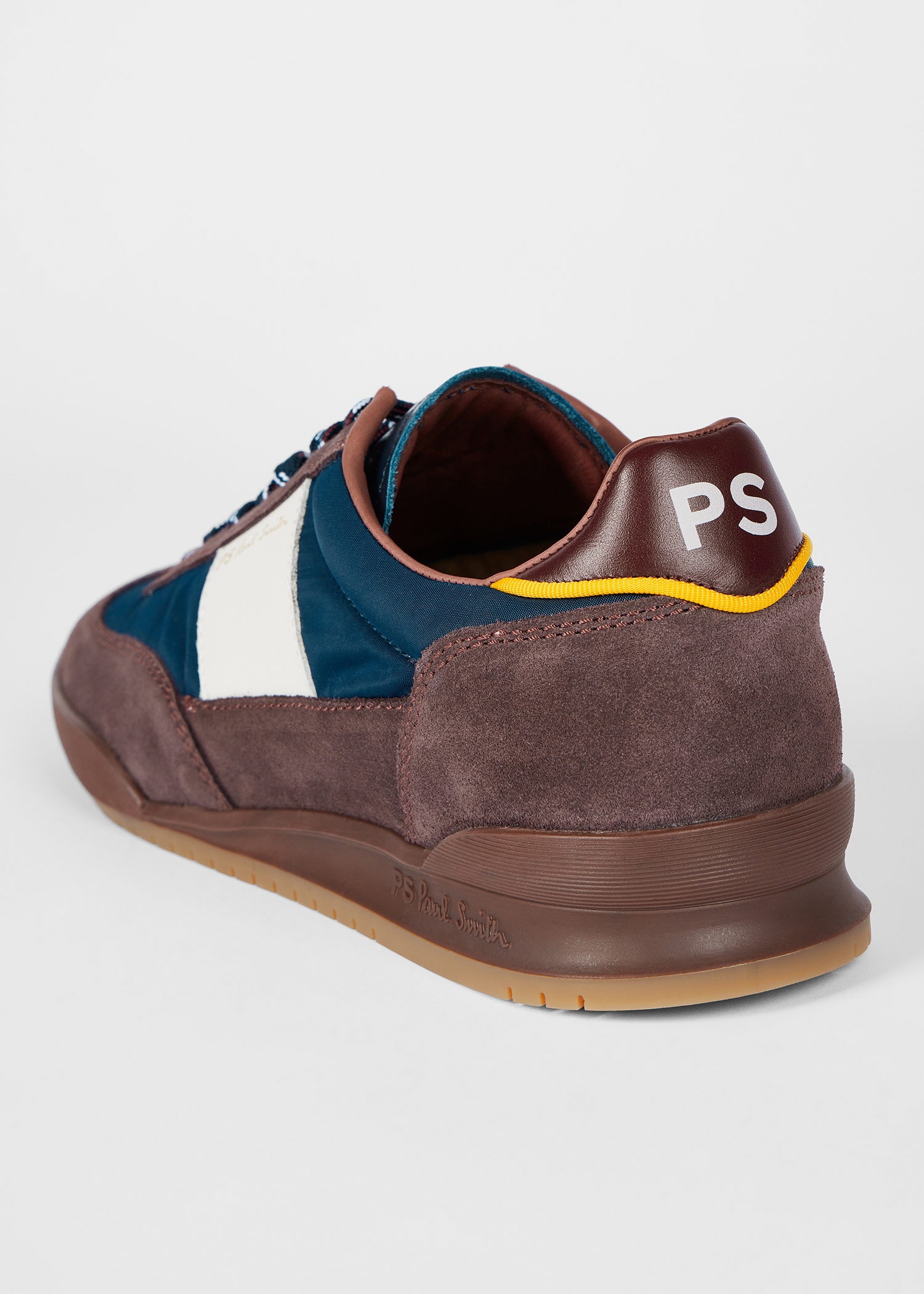 Burgundy And Navy Suede 'Dover Trainers - 4