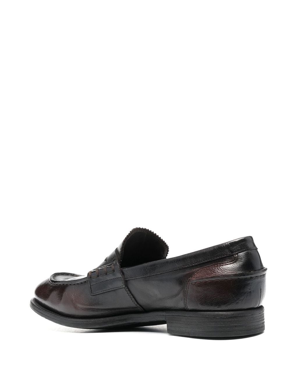 penny-slot leather loafers - 3