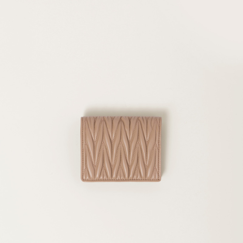 Miu Miu Small matelassé nappa leather wallet outlook