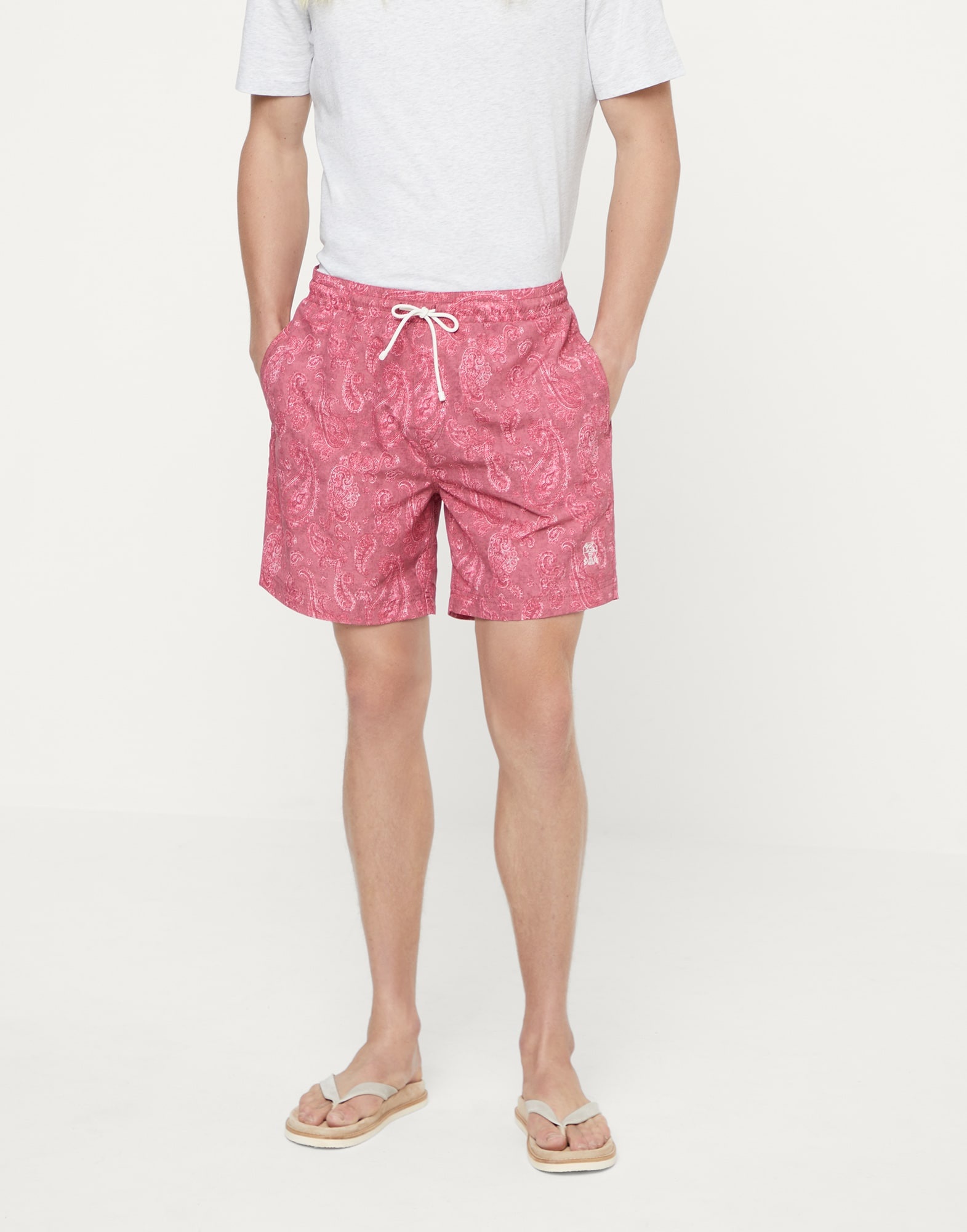 Paisley swim shorts - 1