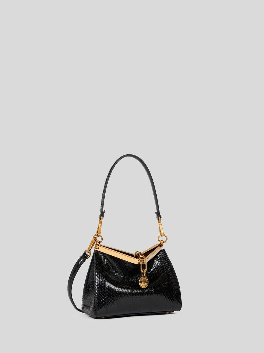SMALL VELA BAG IN FINE ELAPHE SNAKESKIN - 5