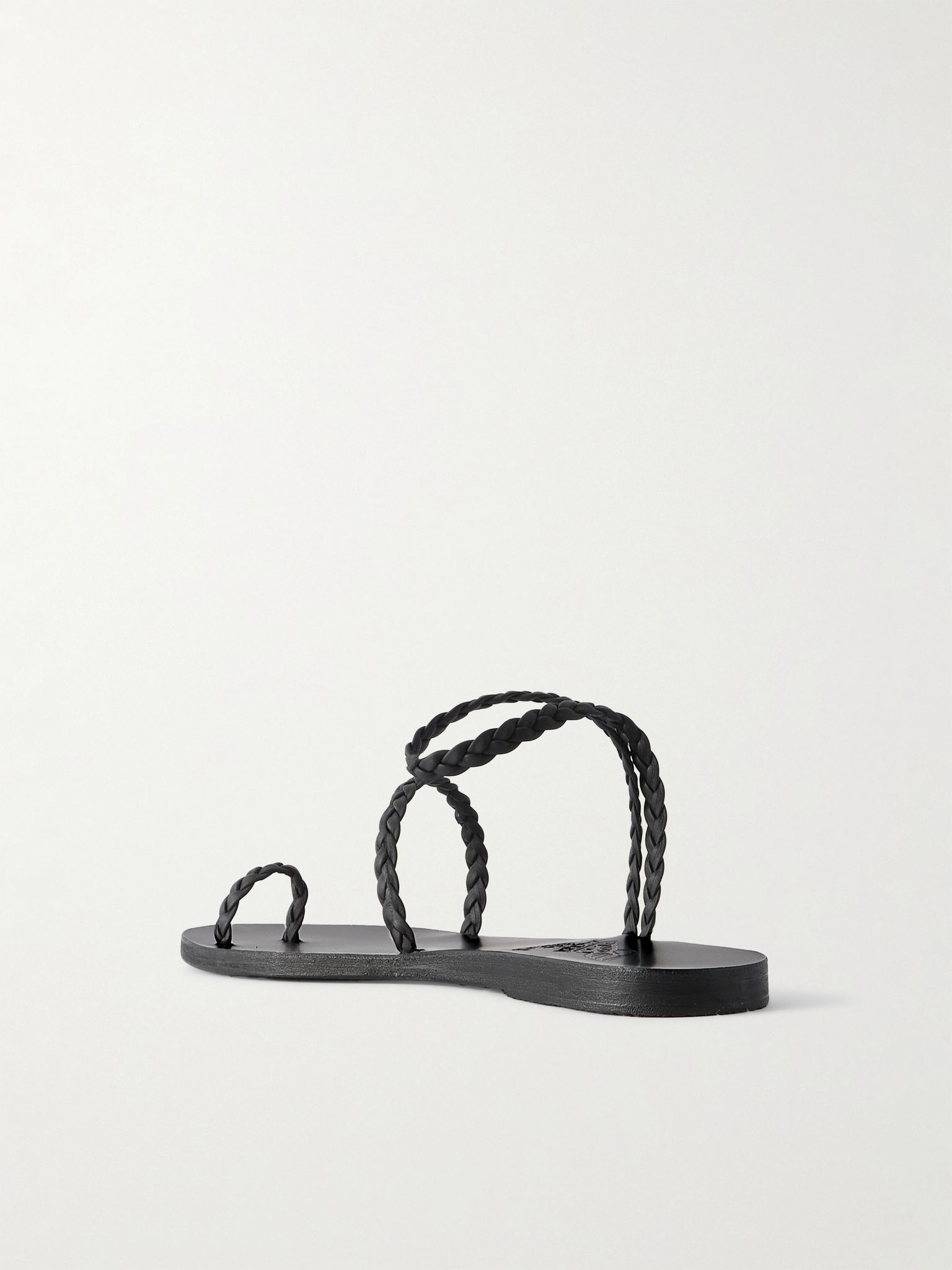 Eleftheria woven leather sandals Black - 3