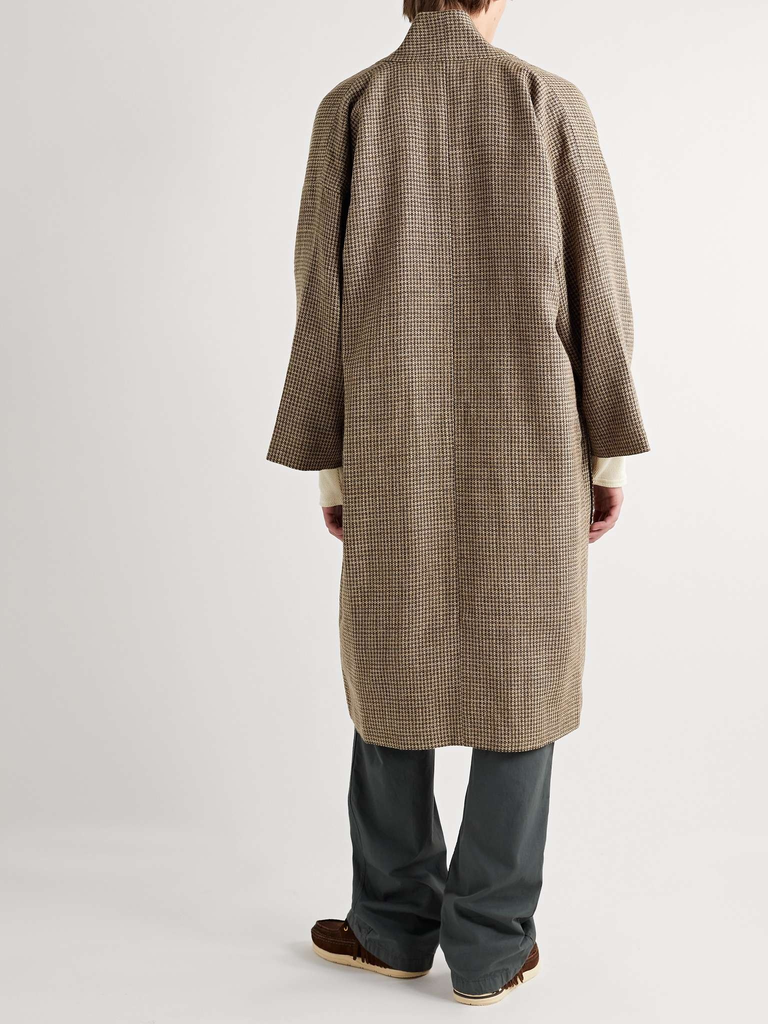 Oversized Wool, Linen and Silk-Blend Tweed Coat - 4