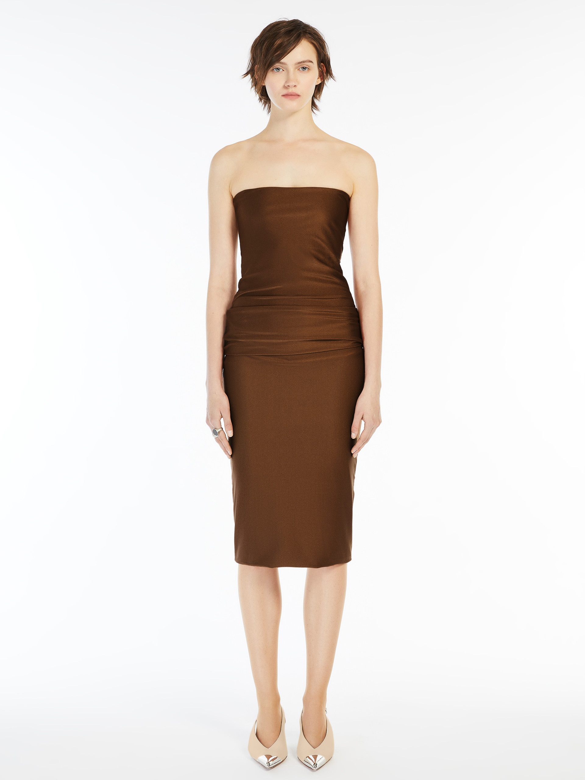 BILMA Slim-fit shiny dress - 3