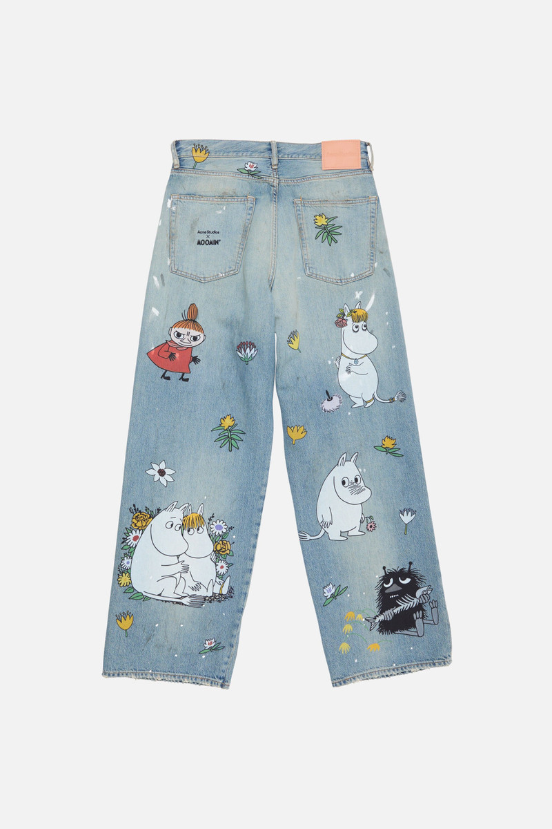 Baggy fit jeans - 1981M Acne Studios x Moomin - Light blue 9