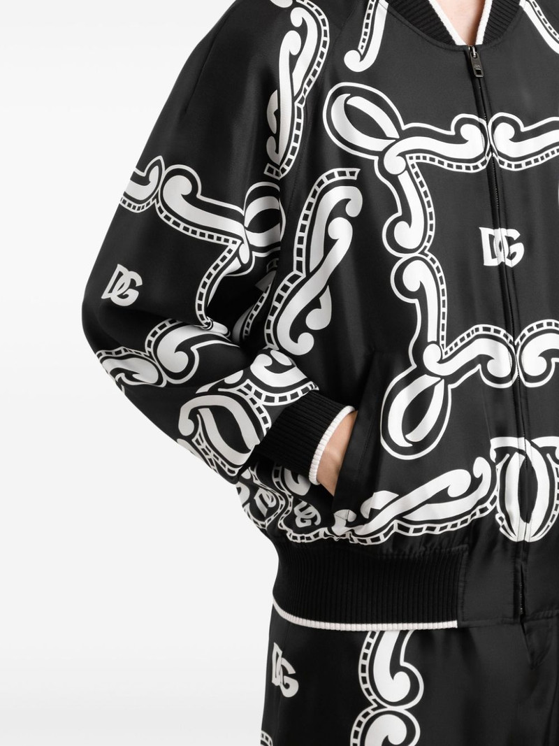 bandana-print bomber jacket 4
