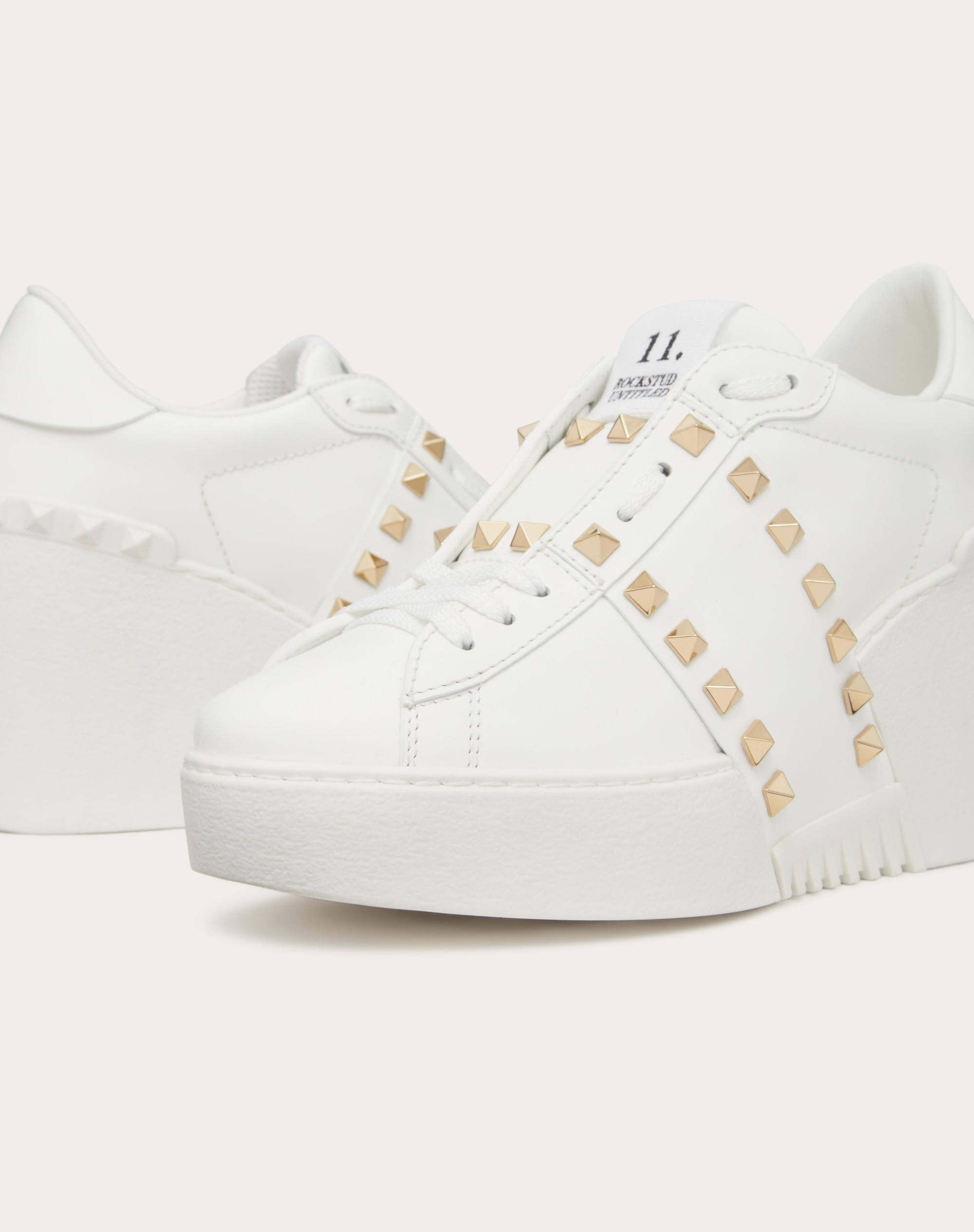 OPEN DISCO WEDGE SNEAKER IN CALFSKIN 85 MM - 5