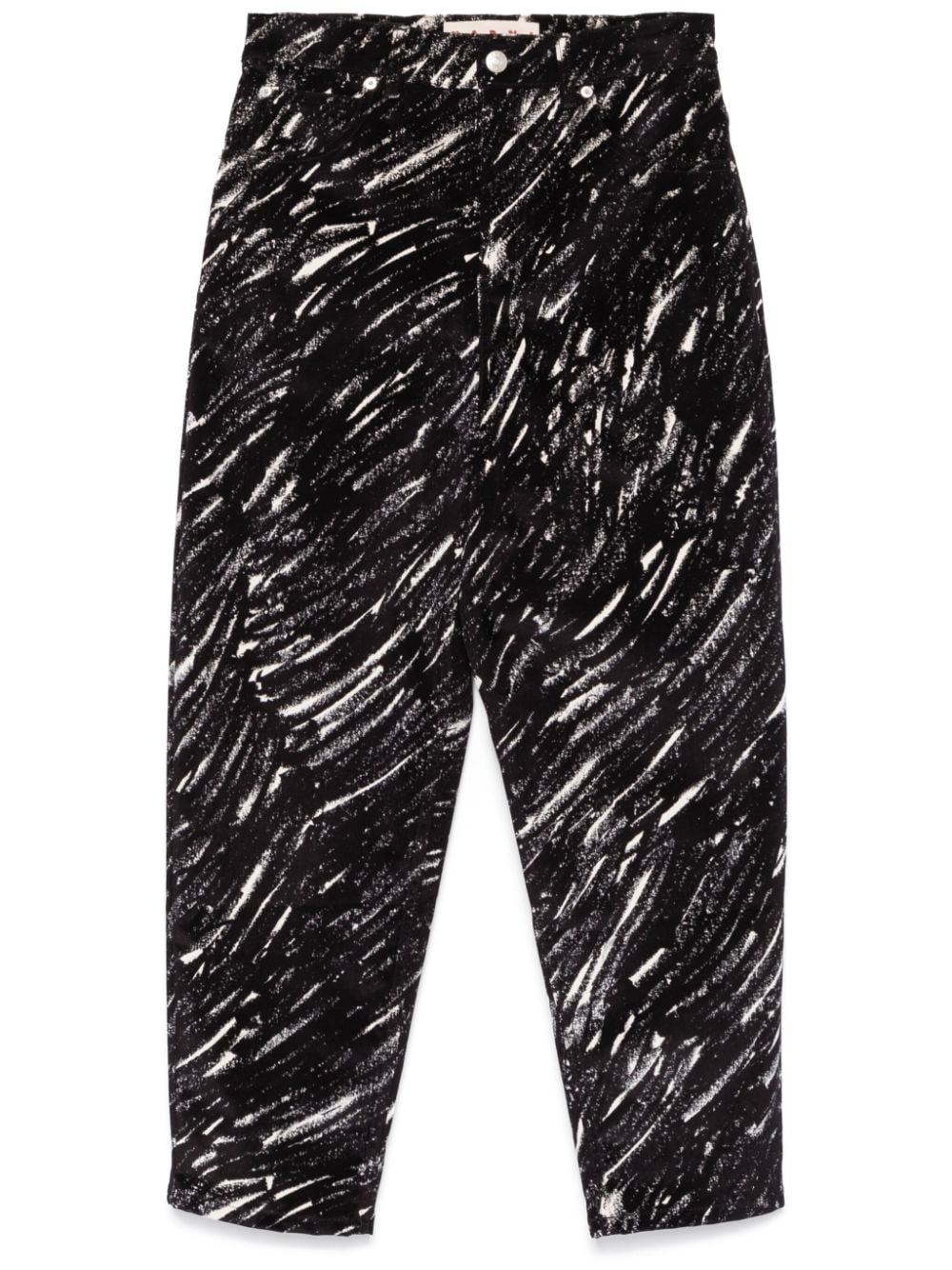 crayon-print trousers - 1