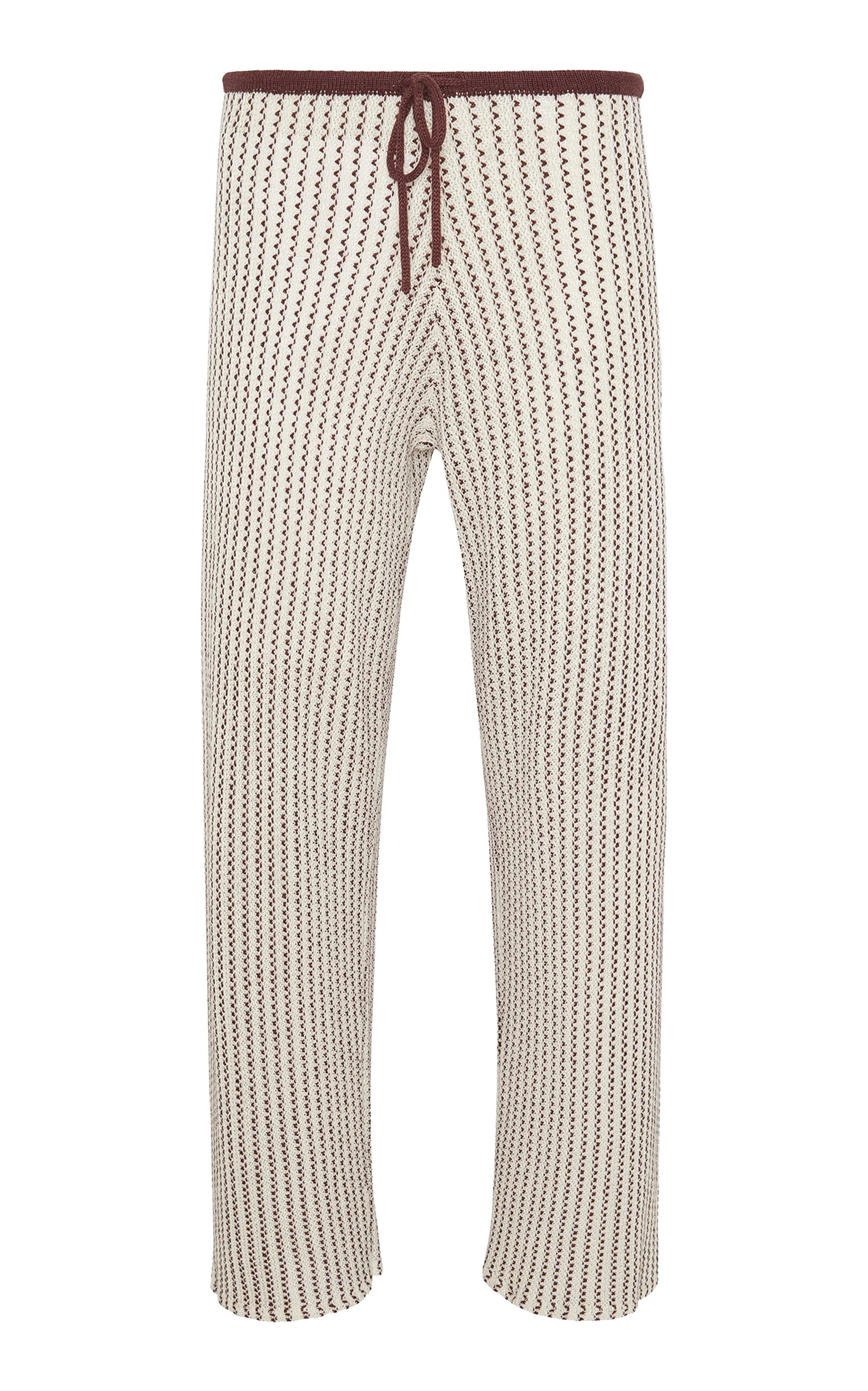 Crochet Knit Drawstring Pant - 1