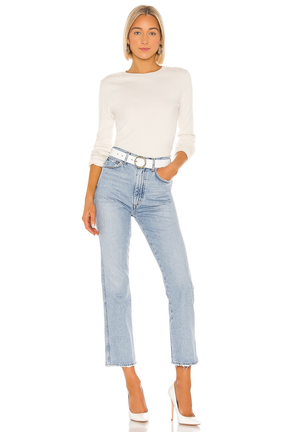 Pinch Waist High Rise Kick - 4