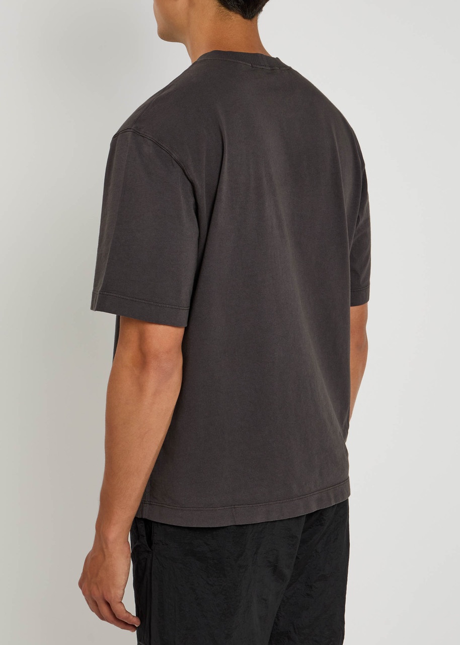 Stone Island Logo Cotton T-shirt - 3